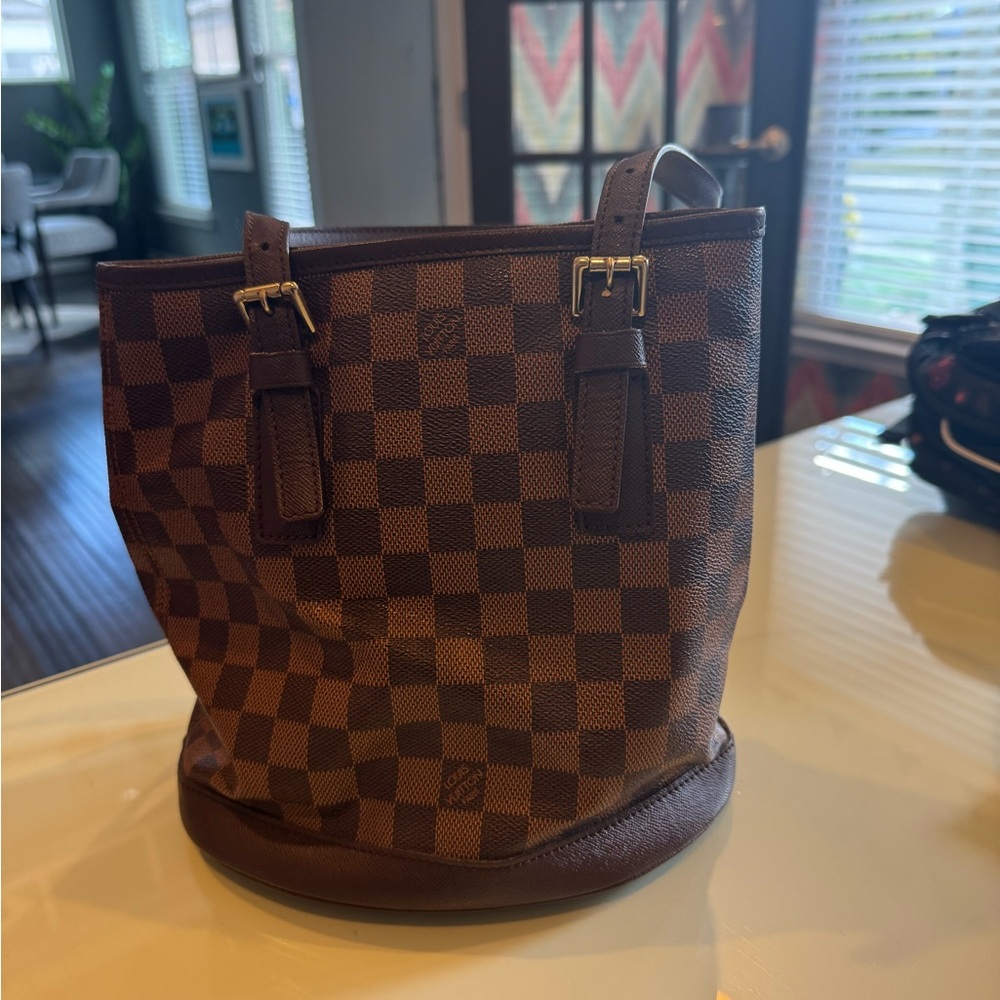 Louis Vuitton Brown Checkered Tote